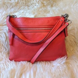 Coach large crossbody satchel purse + shor…